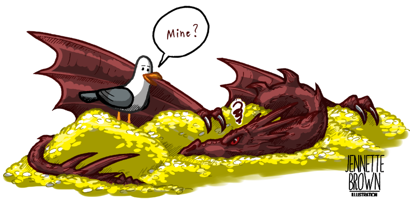 Clipart dragon smaug. S gold mine by