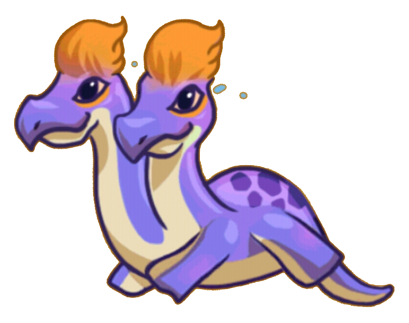 clipart dragon two headed
