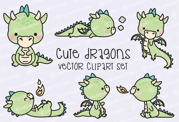 dragon clipart cute