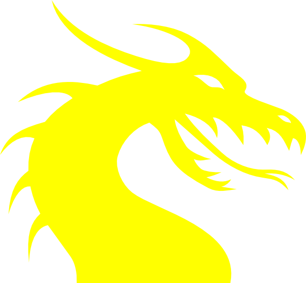 clipart dragon yellow
