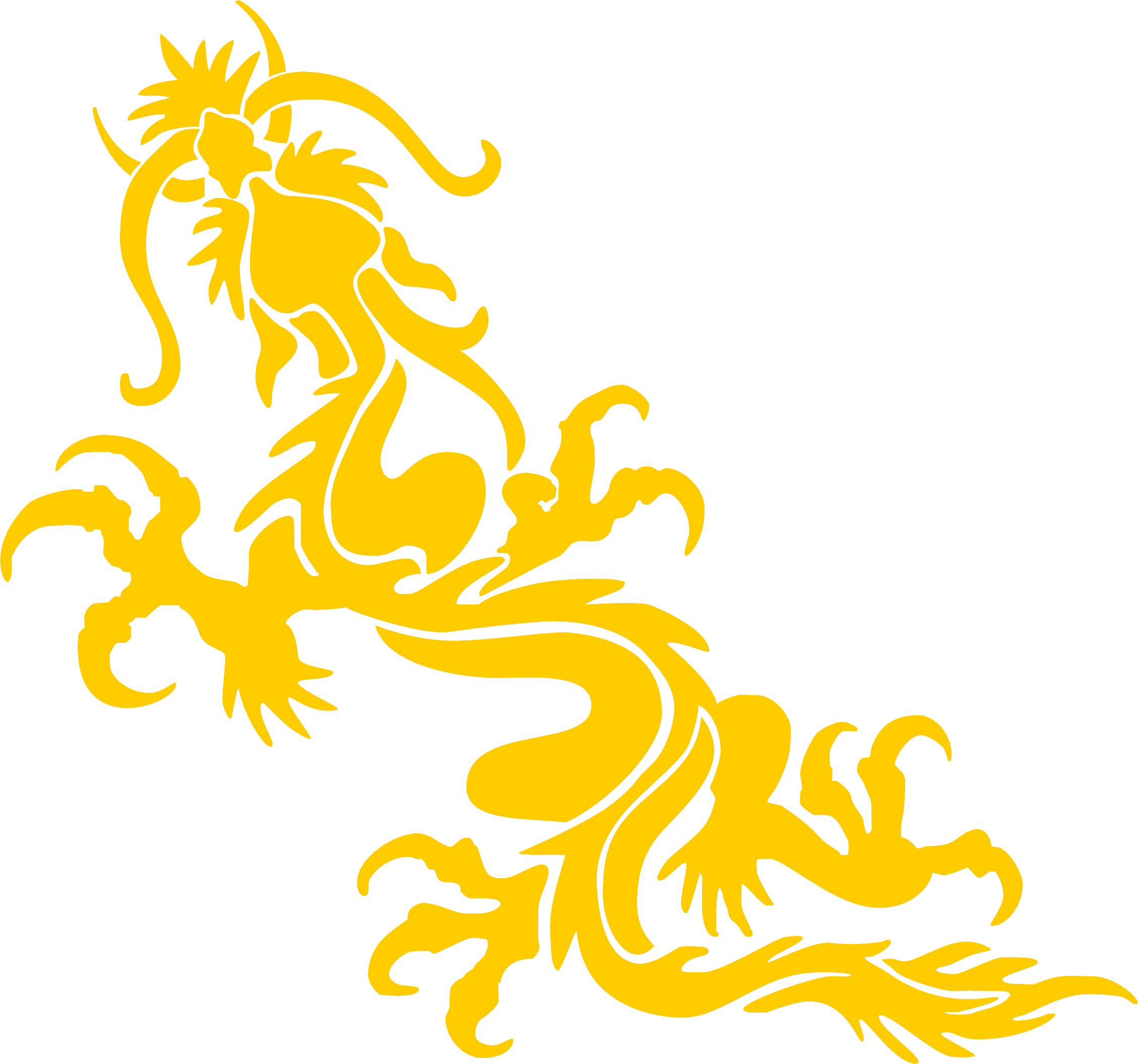 dragon clipart yellow