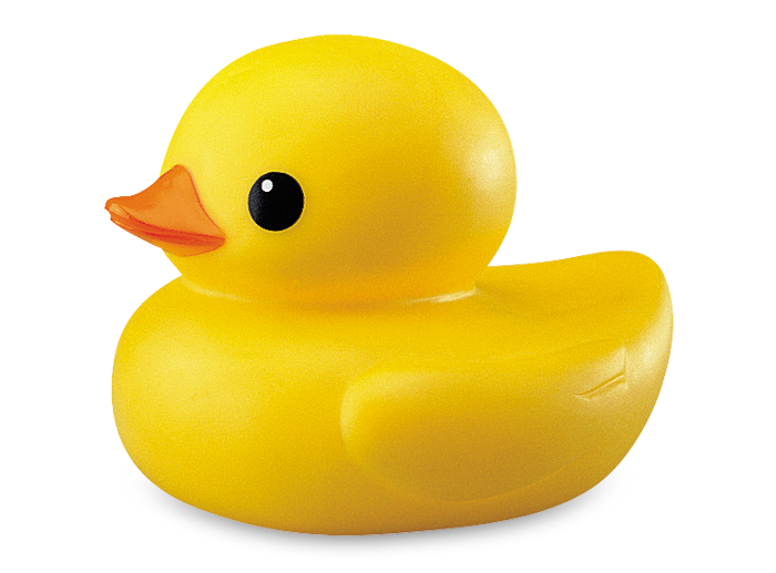 clipart duck bathing