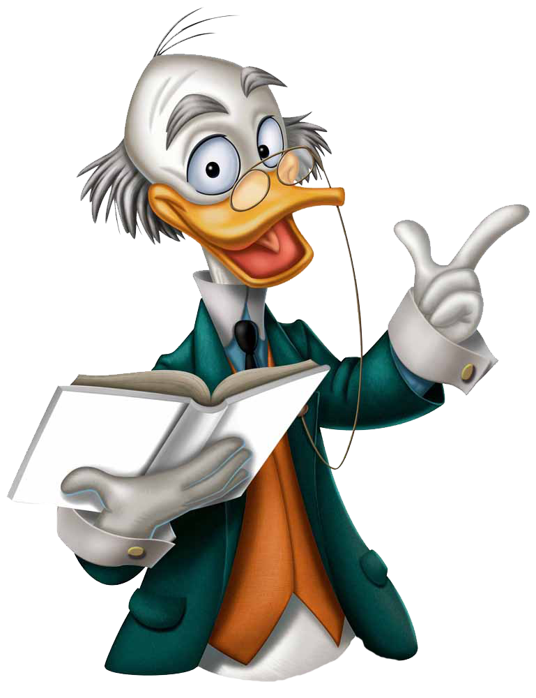 Duck clipart doctor. Ludwig von drake uncle