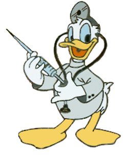 Doanld anything donald daisy. Duck clipart doctor