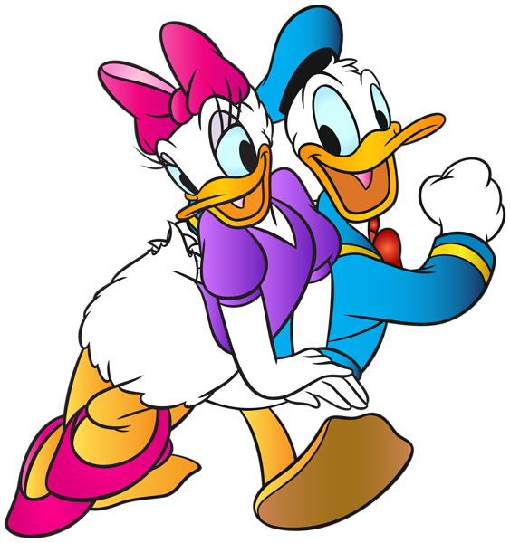 Clipart duck duc. Daisy and donald free