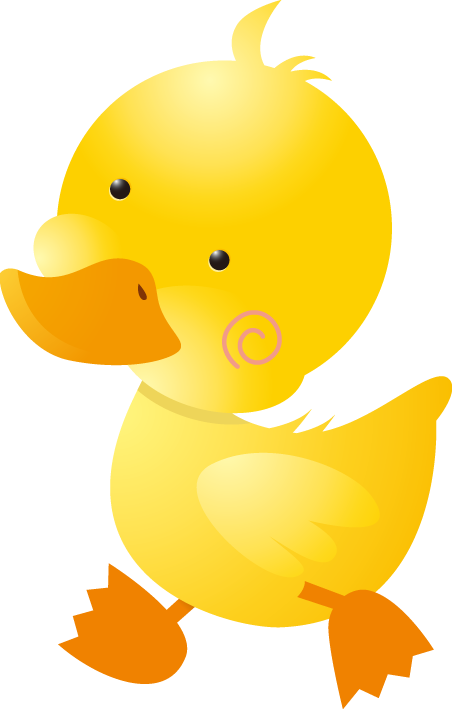 Donald duck little yellow. Duckling clipart yello
