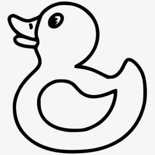 duckling clipart outline