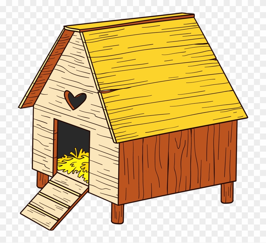 Clipart duck home. Cute farm cartoon clip