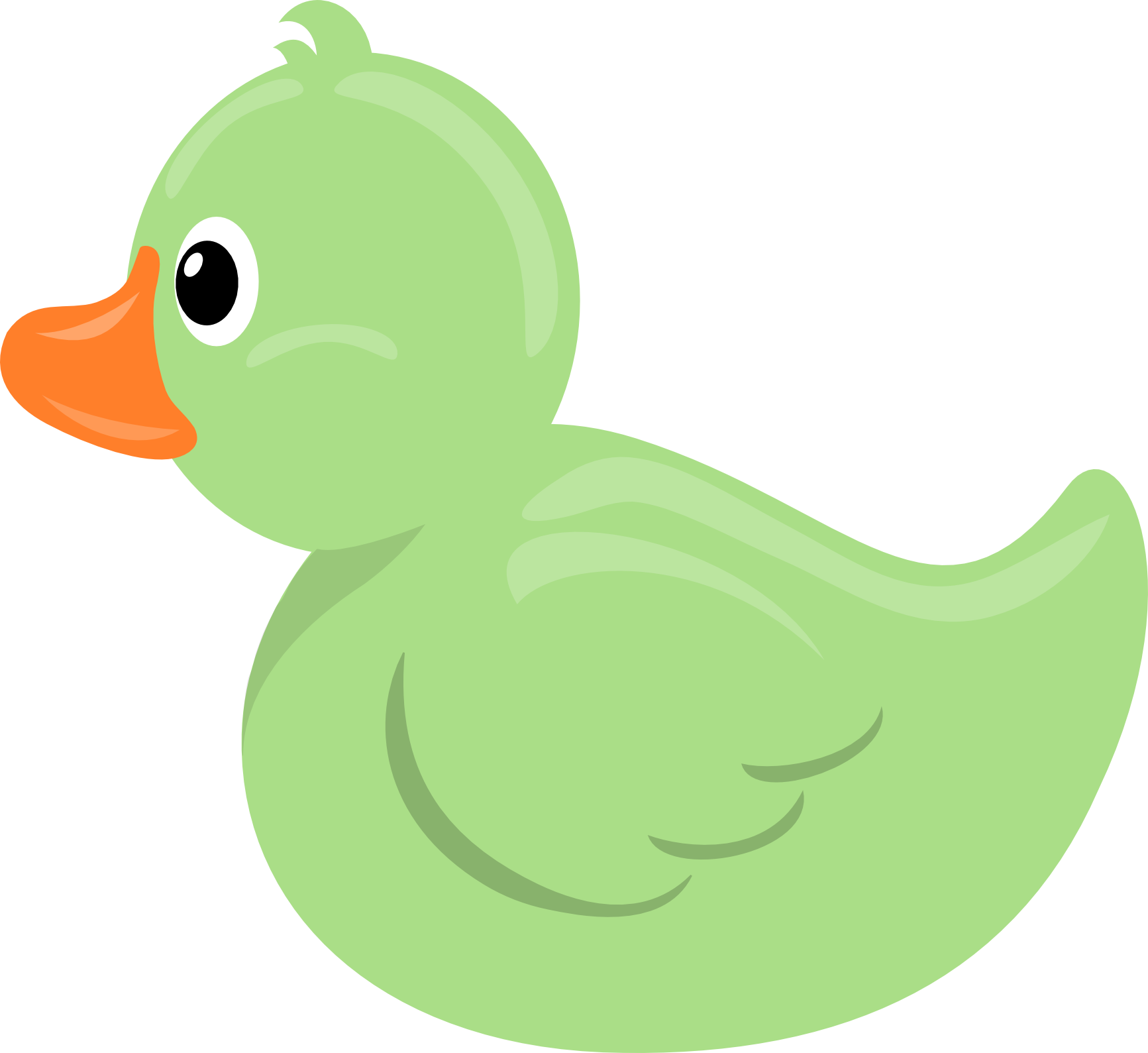 Duckling clipart duckie.  collection of green