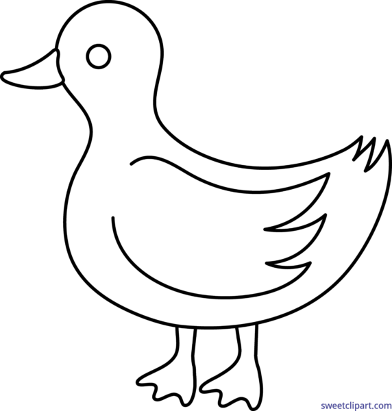 All clip archives page. Ducks clipart line art