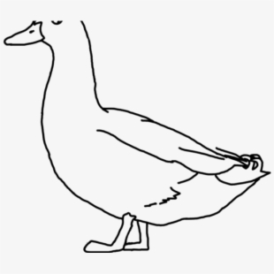 clipart duck line art
