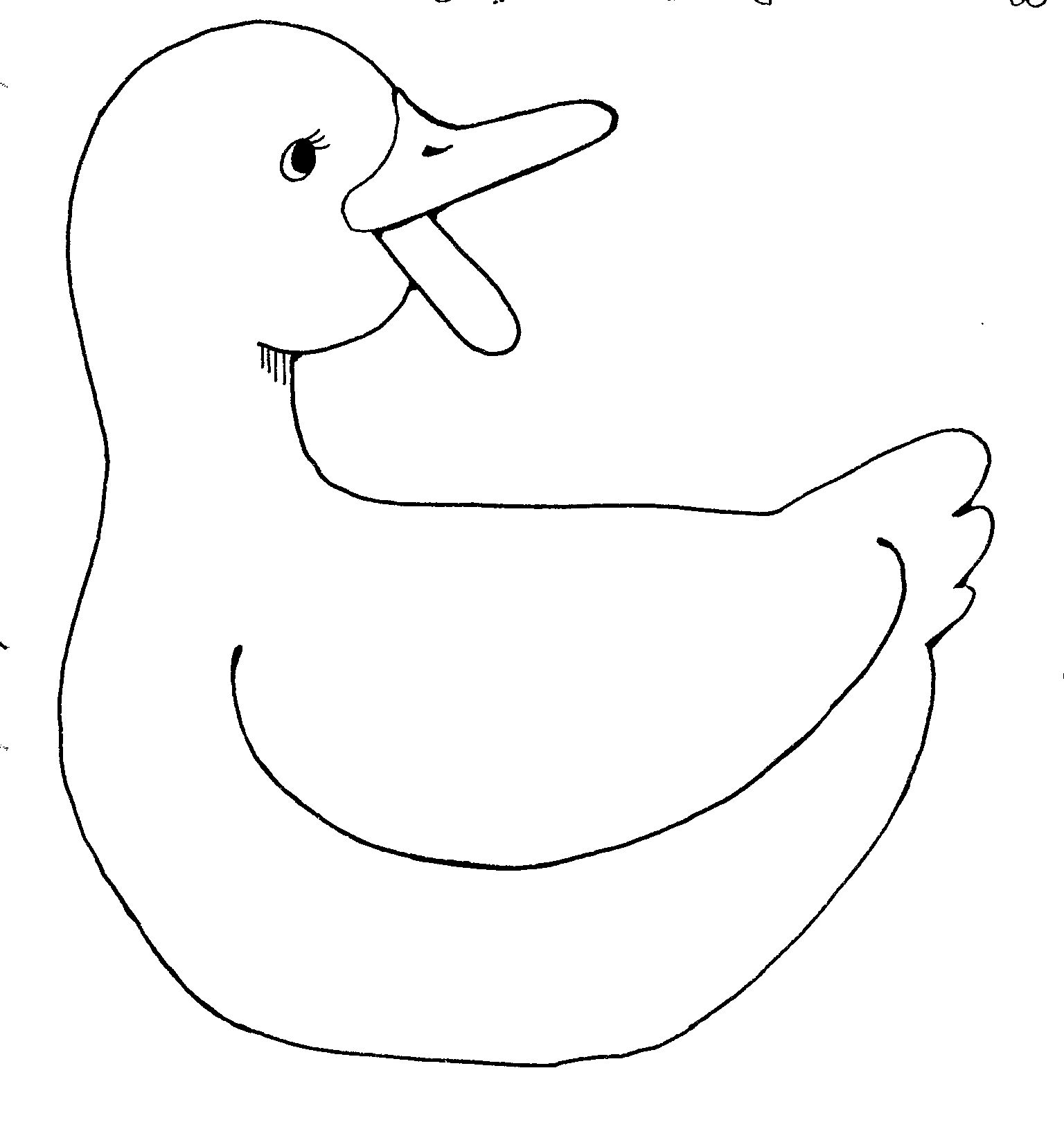 Mother duck black and. Ducks clipart object