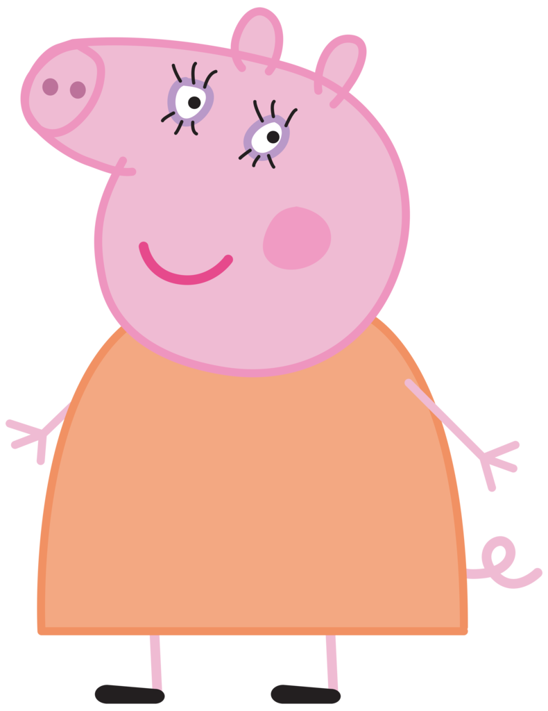 Peppa pig cartoon png. Clipart duck mummy