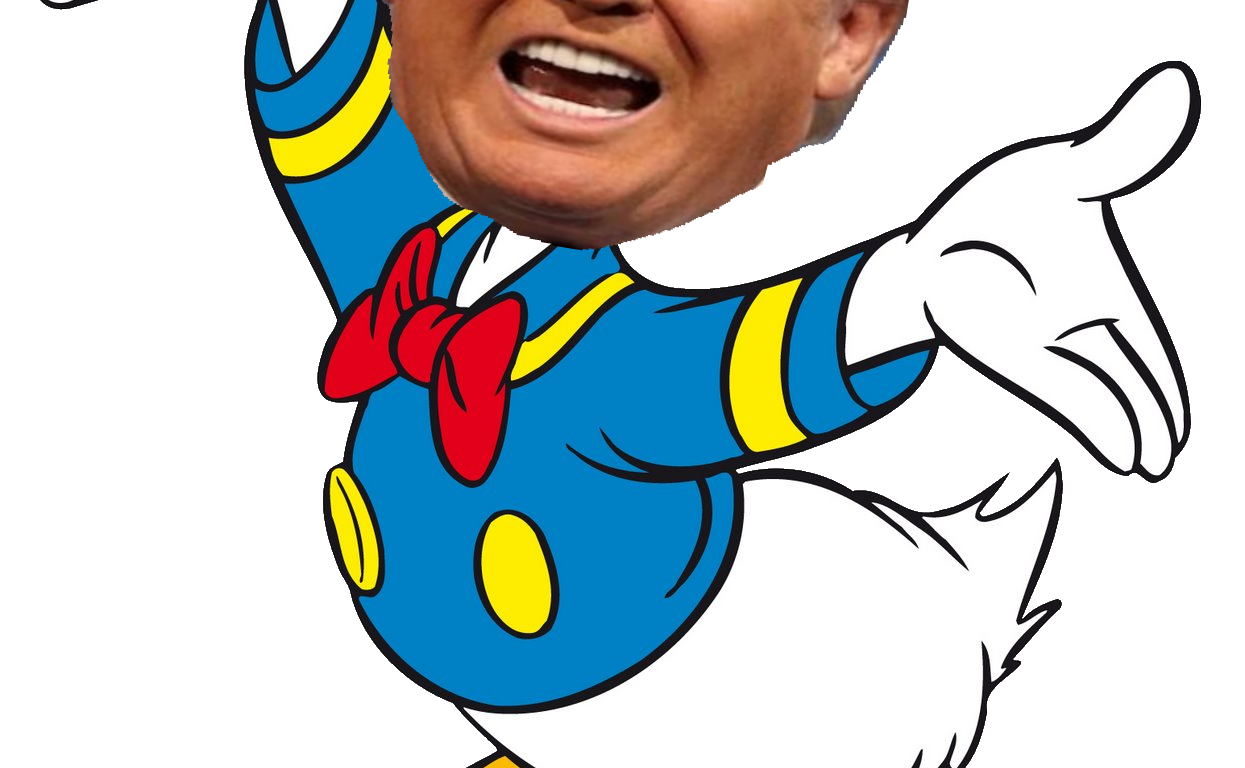 Who is donald trump. Clipart duck mummy