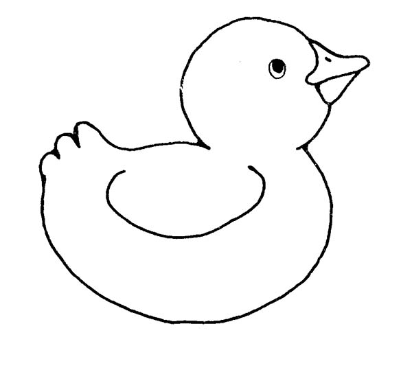 clipart duck outline