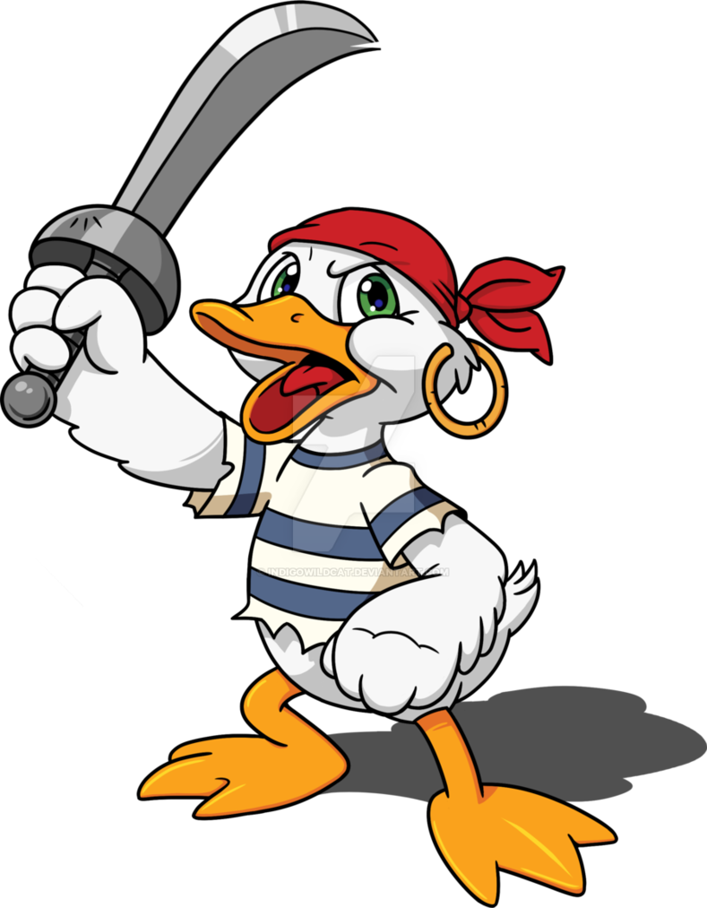 clipart duck pirate