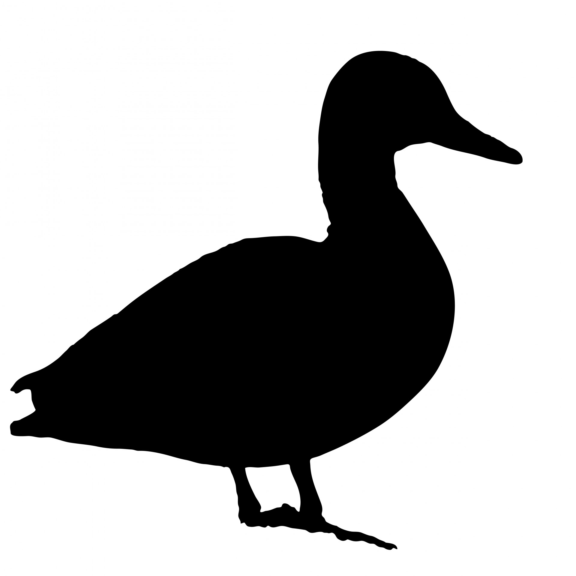 duck clipart silhouette