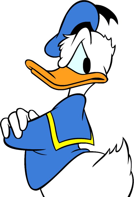 Donald disney phreek pinterest. Clipart duck silly