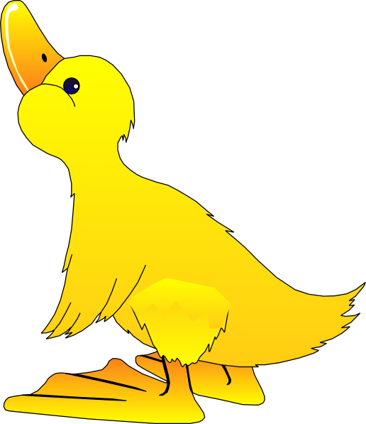 Duckling clipart cartoon. Young duck clip art
