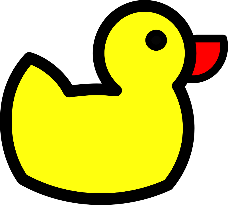Duck toy free vector. Duckling clipart wetland animal