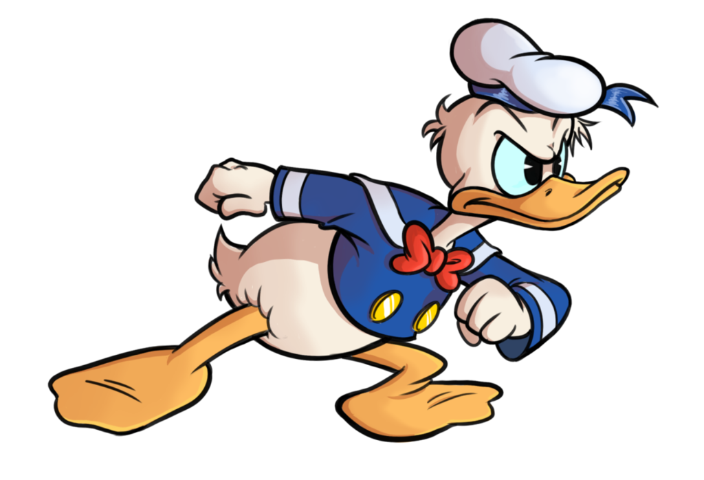 clipart duck track