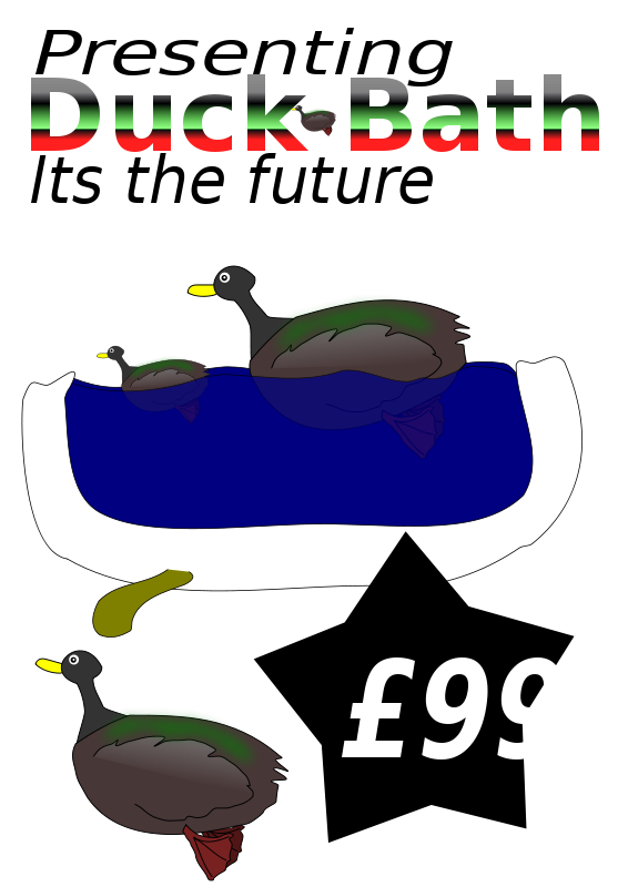 Track clipart duck. Free stock stockio com