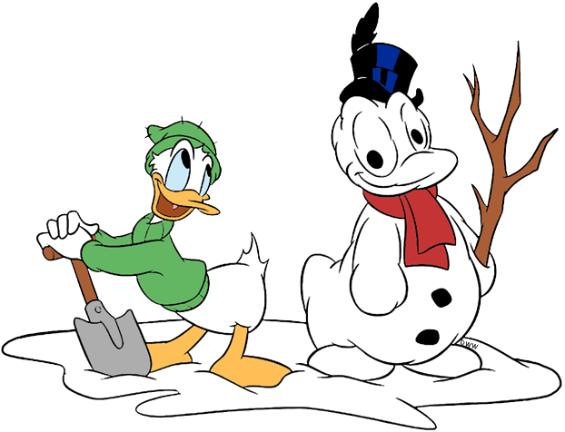 Disney season clip art. Clipart duck winter