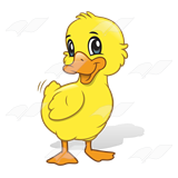 clipart duck yellow color