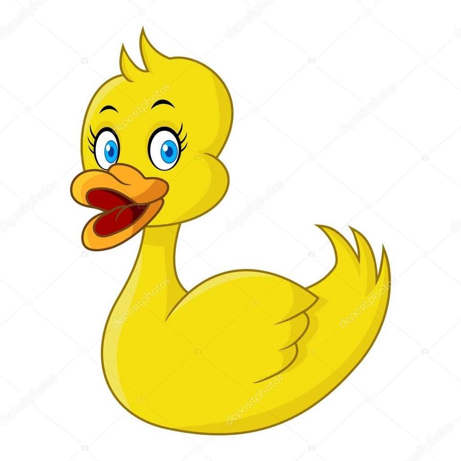clipart duck yellow color
