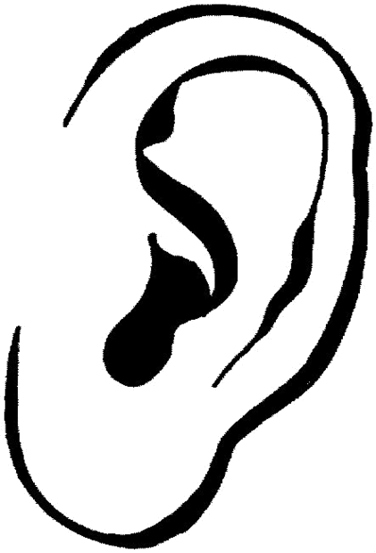 Clipart ear black and white. Free images transparent png