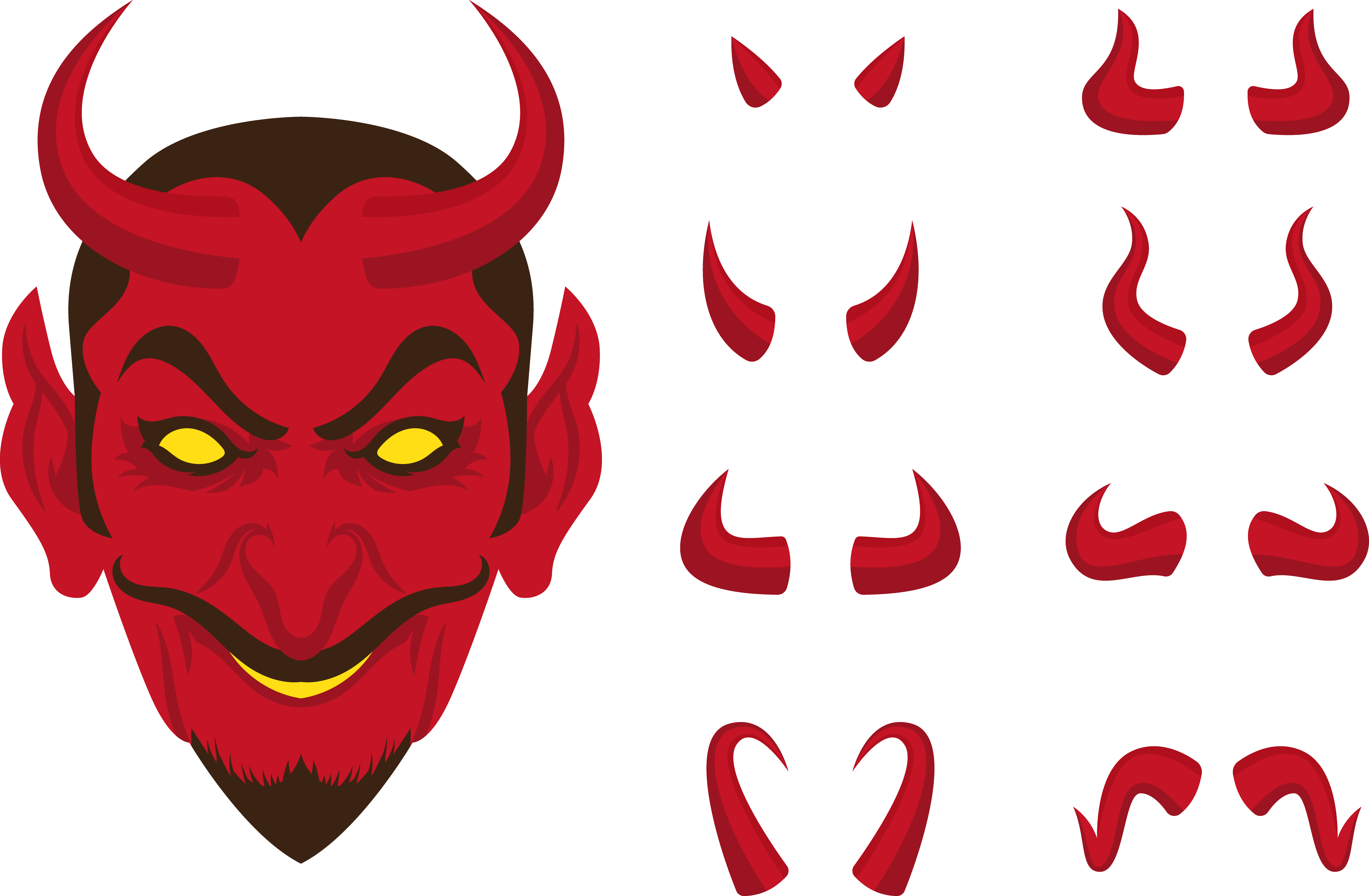 demon clipart devil eyes
