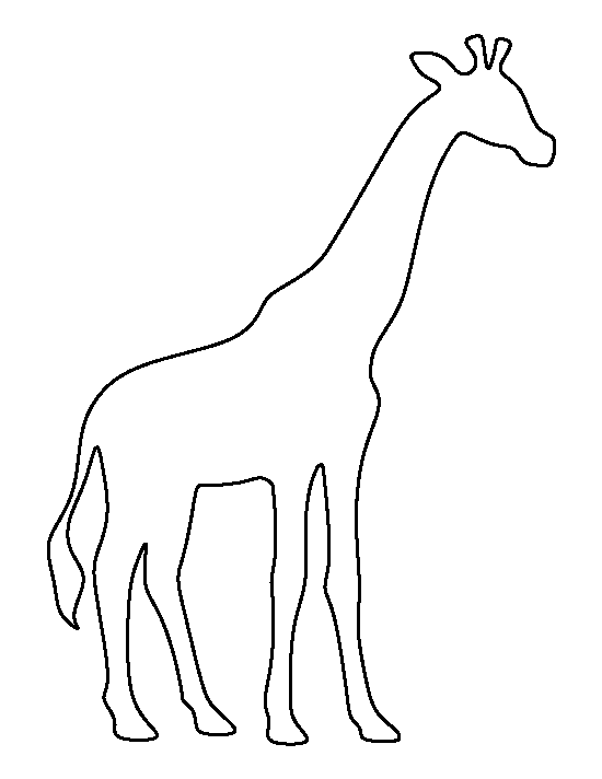Clipart ear giraffe. Pattern use the printable