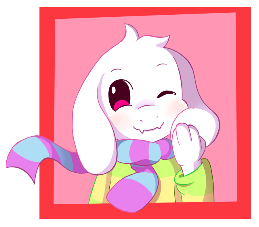 Cute goat undertale know. Winter clipart scarf