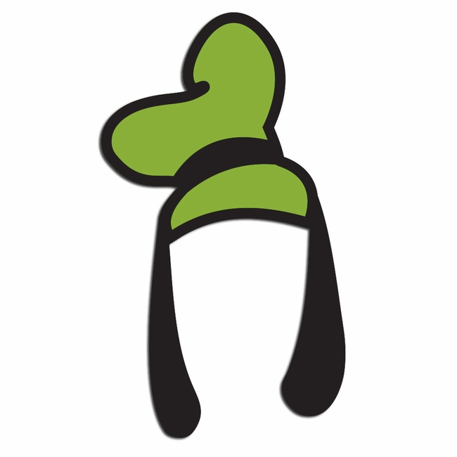 Goofy clipart ear. Silly ears hat laser