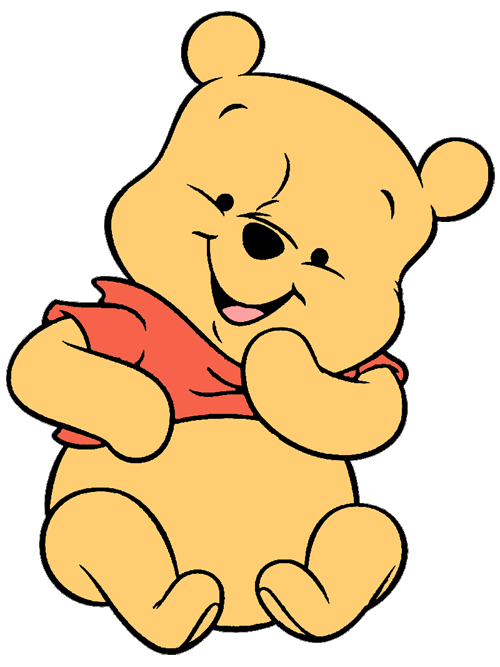 Clipart ear hand over. Baby winnie the pooh