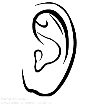 Clipart ear line. Biezumd clipartpost 