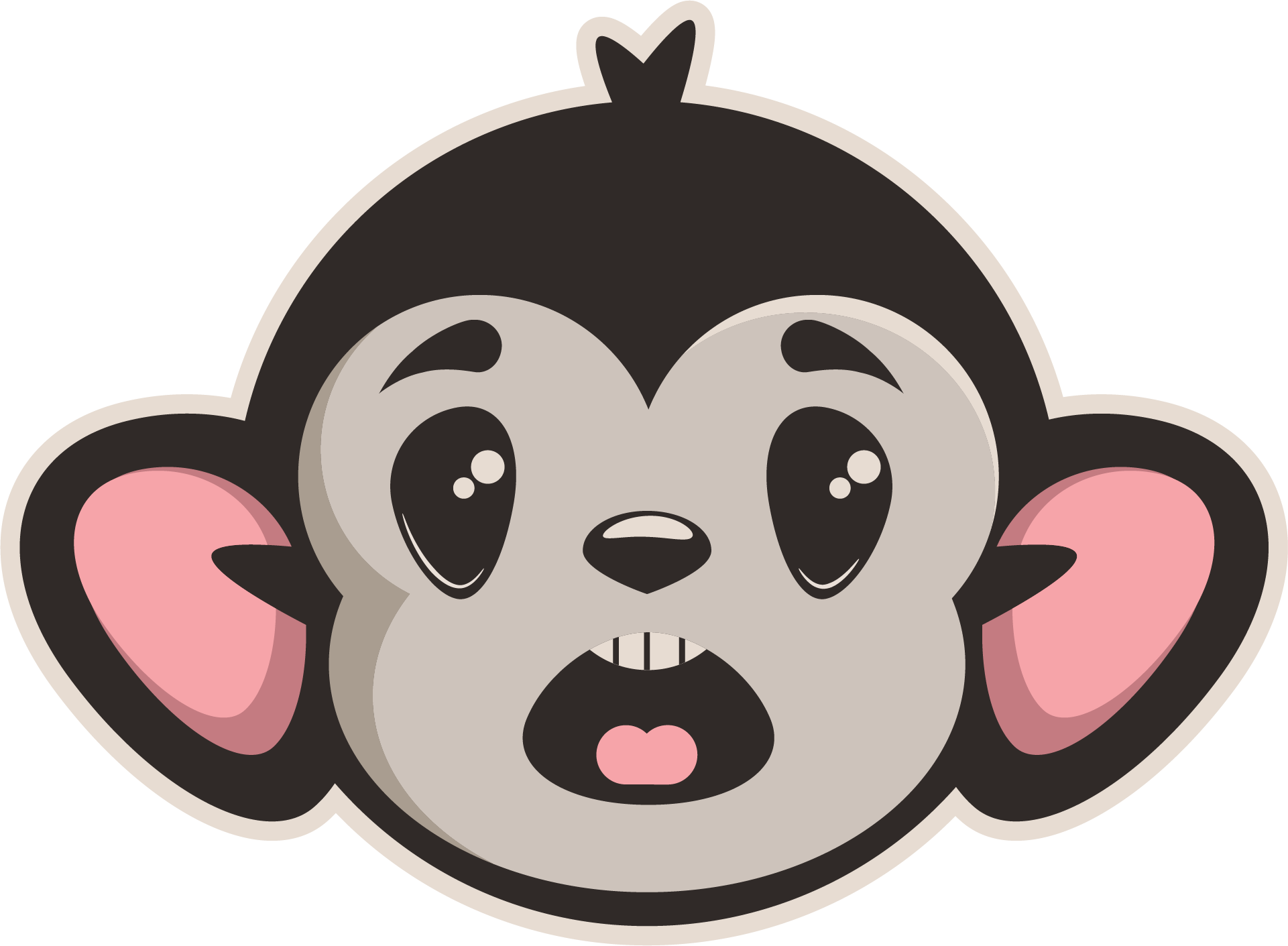 ear clipart monkey