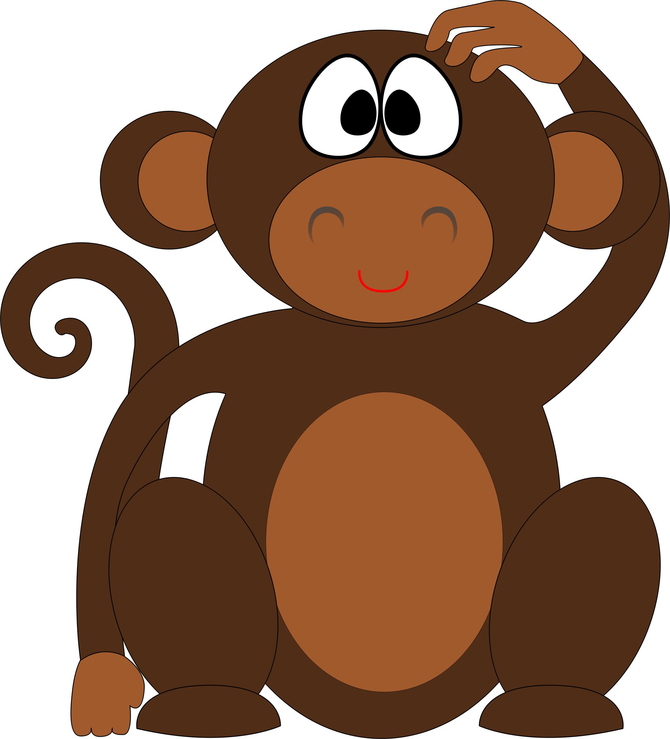 ear clipart monkey