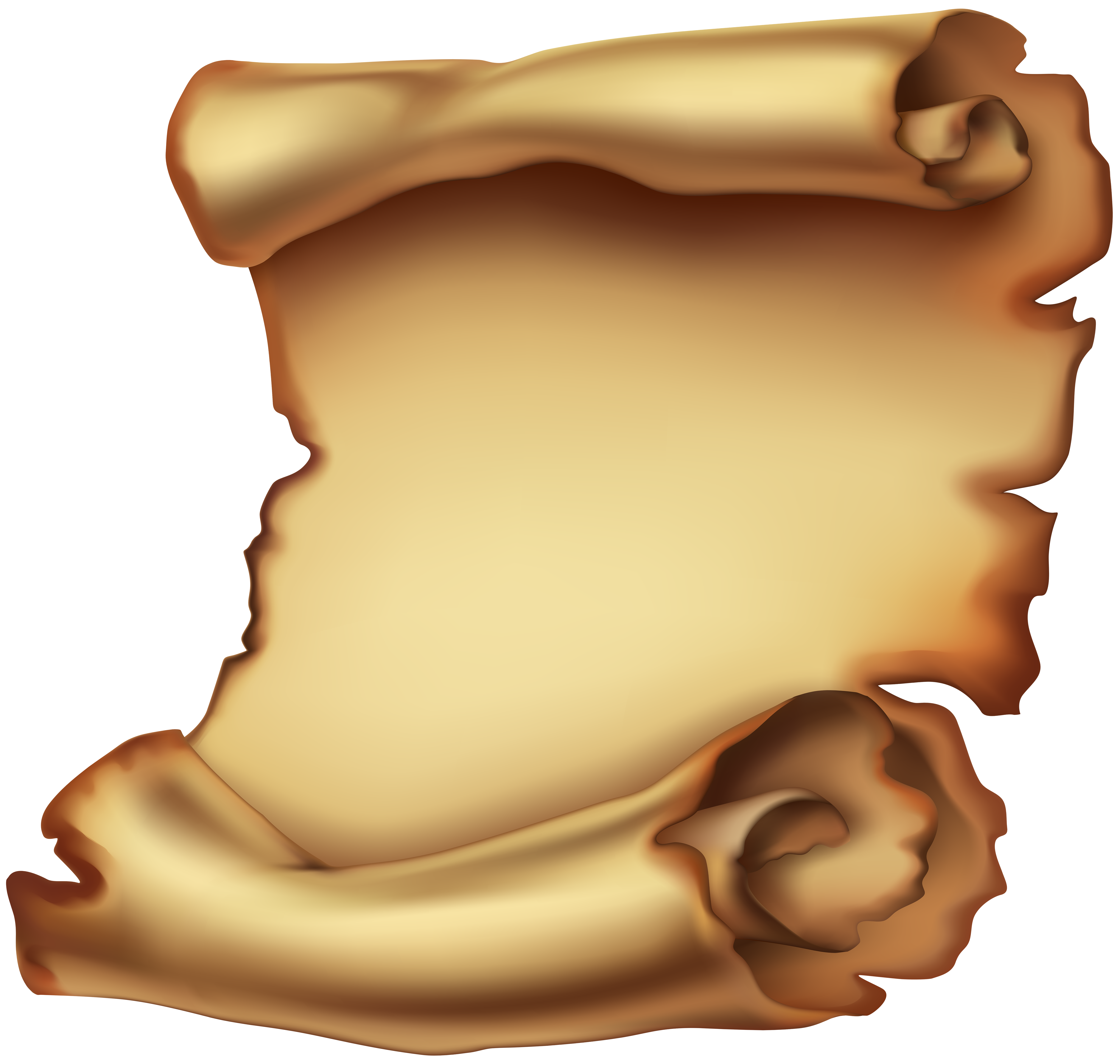 Old scroll paper png. Clipart ear mouth