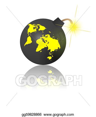 earth clipart bomb