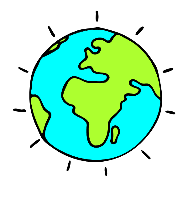Earth coloring page