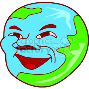 earth clipart face