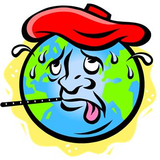 clipart earth global warming