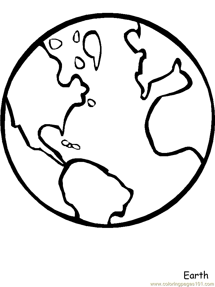 globe clipart coloring