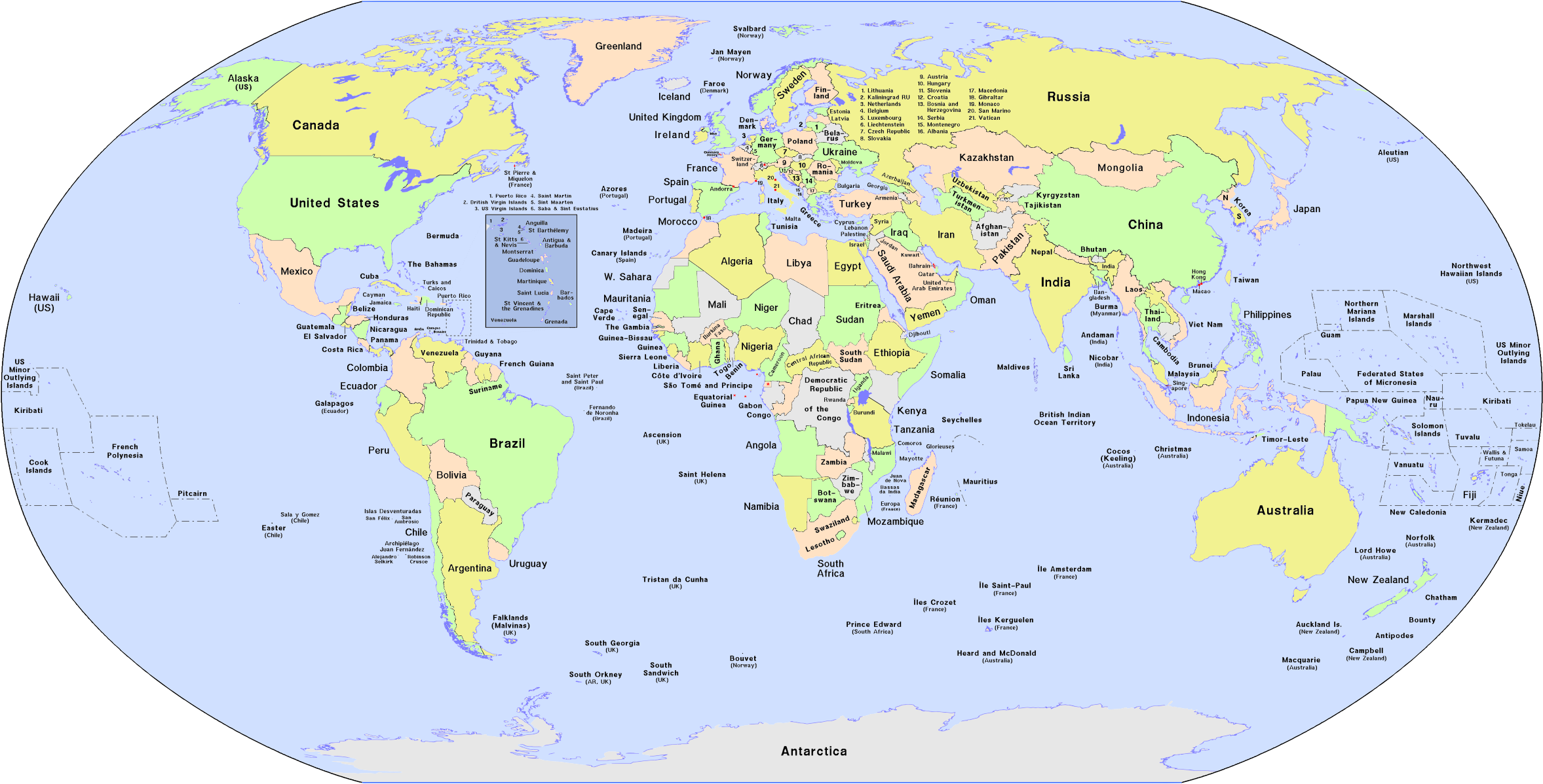World political. Clipart globe map