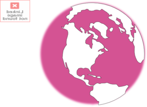 clipart earth pink