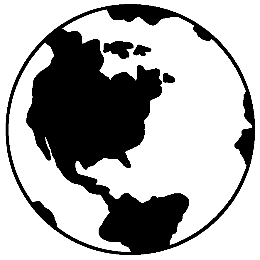 clipart earth silhouette