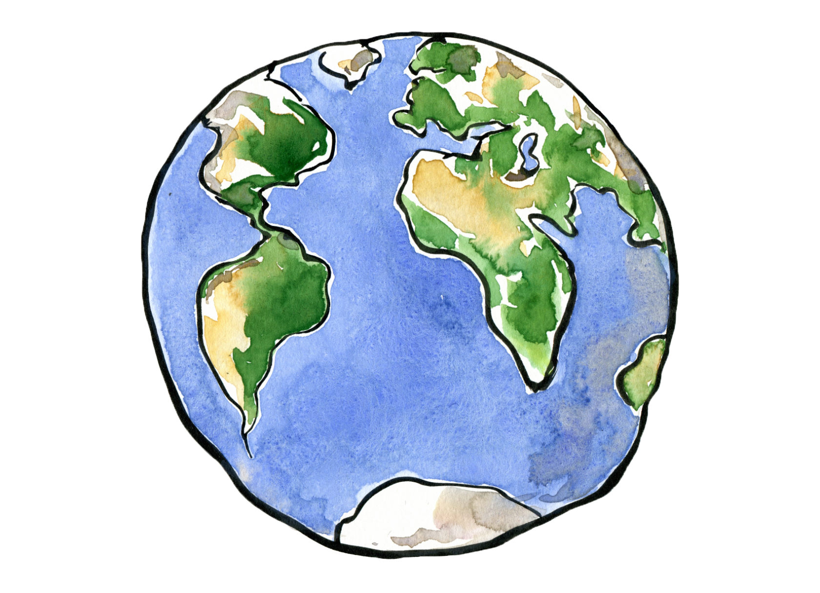 clipart earth sketch
