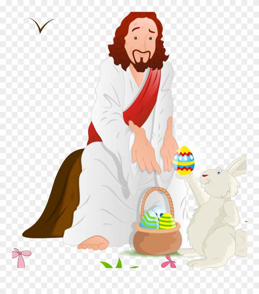 Bunny resurrection of jesus. Clipart easter bible