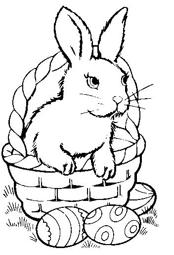 clipart easter coloring